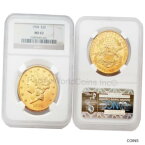 【極美品/品質保証書付】 アンティークコイン 金貨 USA 1904 LIBERTY $20 Gold NGC MS63 [送料無料] #got-wr-011000-6729