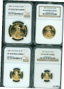 2001-W 4 コイン セット $50 $25 $10 $5 ゴールド イーグル NGC PR70 プルーフ PF70 PF-70 希少2001-W 4-CO...