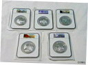 【極美品/品質保証書付】 アンティークコイン コイン 金貨 銀貨 [送料無料] 2010 5 OZ US MINT .999 SILVER AMERICA BEAUTIFUL COMPLETE SET MS69 EARLY RELEASE