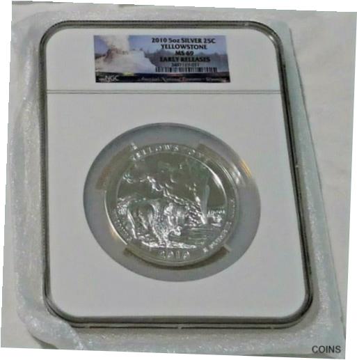 【極美品/品質保証書付】 アンティークコイン コイン 金貨 銀貨 [送料無料] 2010 5 OZ US MINT .999 SILVER AMERICA BEAUTIFUL COMPLETE SET MS69 EARLY RELEASE 2