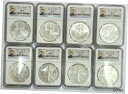 yɔi/iۏ؏tz AeB[NRC RC   [] Lot of (8) 2012 Silver Eagle 1oz Coin First Releases NGC MS70 Eagle Label