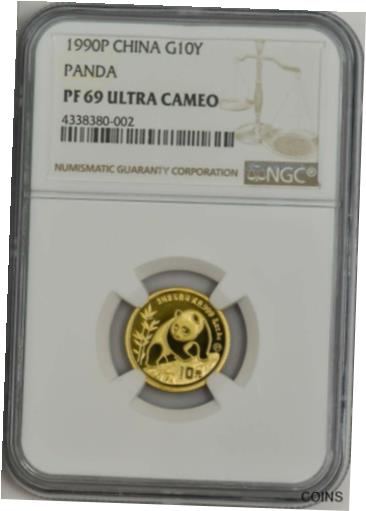  アンティークコイン コイン 金貨 銀貨  1990P China Panda Gold 10 Yuan PF69 Ultra Cameo NGC DC-5869