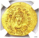 ビザンチン フォカス AV ソリダス ゴールド コイン 602-610 AD - 認定 NGC MS (UNC)Byzantine Phocas AV Soli...