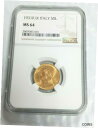 yɔi/iۏ؏tz AeB[NRC RC   [] 1931 R IX Italy 50 Lire Gold Coin NGC MS 64 Low Mintage 001 L416