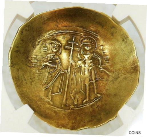  アンティークコイン コイン 金貨 銀貨  1118 -1143 AD GOLD BYZANTINE EMPIRE JOHN II ASPRON TRACHY NGC CHOICE VF 3/4
