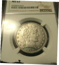1907 バーバー ハーフダラー NGC-MS-62 ライトゴールド リム トーニング 素晴らしい光沢 P.Q.1907 BARBER HALF DOLLAR NGC-MS-62 LIGHT GOLD RIM TONING NICE LUSTER P.Q.