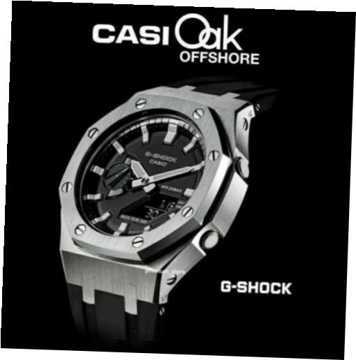 【極美品/品質保証書付】 アンティークコイン コイン 金貨 銀貨 [送料無料] CasiOak CUSTOM GA2100 Watch G-Shock Casio Royal Oak AP offshore Style silver