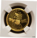 【極美品/品質保証書付】 アンティークコイン コイン 金貨 銀貨 [送料無料] 2014 Niue 1/4oz Gold $25 Disney Daisy Duck NGC PF70 Ultra Cameo 2