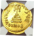 ビザンチン コンスタンス II AV ソリダス ゴールド クロス コイン 641-668 AD - NGC MS (UNC)Byzantine Constans...