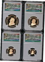 2014 南アフリカ ゴールド クルーガーランド 4 コイン NGC PF69 ウルトラ カメオ 1st ストライク 1/3002014 South Afric...