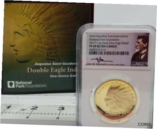 ڶ/ʼݾڽա ƥ  2017 Saint Gaudens Double Eagle Indian High Relief 1oz Gold NGC PF69 limited 750 [̵] #got-wr-011004-956