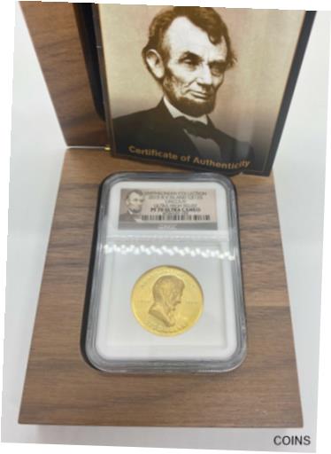 【極美品/品質保証書付】 アンティークコイン 金貨 2015 British Virgin Islands 1oz Gold Abraham Lincoln Ultra High Relief NGC PF70 [送料無料] #got-wr-011004-2350