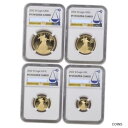 2022-W ゴールド イーグル NGC 35 年 PF70UCAM プルーフ イーグル コイン 4 枚セット $50 $25 $10 $5Set of 4 2...