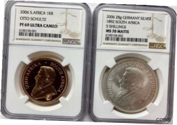 【極美品/品質保証書付】 アンティークコイン 2006 South Africa Gold & Silver Krugerrand Otto Schultz Privy NGC PF69/MS70 [送料無料] #cot-wr-011004-2874