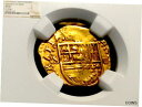 スペイン 1 エスクド 1516-56 NGC 45 海賊金貨 宝物ダブロンSPAIN 1 ESCUDO 1516-56 NGC 45 PIRATE GOLD ...