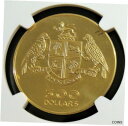 ドミニカ: エリザベス 2 世金貨「独立 - 武器」 300 ドル 1978 MS65 NGC。Dominica: Elizabeth II gold