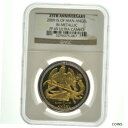 【極美品/品質保証書付】 アンティークコイン 2009 Isle of Man Angel Bimetallic 1 OZ GOLD + SILVER RIM NGC PF 69 UC 25th Ann. [送料無料] #cot-wr-011004-4144