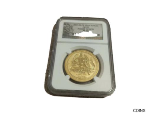 【極美品/品質保証書付】 アンティークコイン 金貨 2015 Isle Of Man Angel Gold 1 Oz Incuse Design With NGC PF69 [送料無料] #got-wr-011004-4168