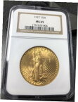 【極美品/品質保証書付】 アンティークコイン 金貨 US 1927 Liberty Walking $20 Dollar Gold Coin NGC MS65 Stunning Coin [送料無料] #gct-wr-011004-4244