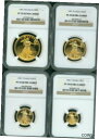 1991 4 コイン セット W & P $50 $25 $10 $5 ゴールド イーグル NGC PR70 プルーフ PF70 希少1991 4-COINS ...