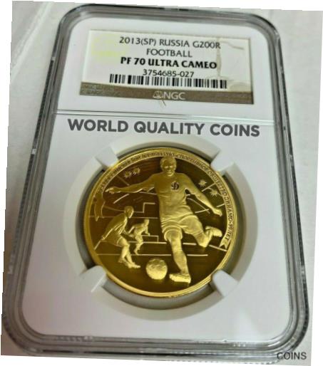 【極美品/品質保証書付】 アンティークコイン 金貨 Russia 2013 Gold 200 Ruble NGC PF70 Winter Sport..