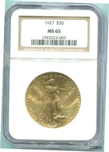 yɔi/iۏ؏tz AeB[NRC d 1927 $20 ST. GAUDENS DOUBLE EAGLE NGC MS65 SAINT MS-65 OLDER HOLDER [] #oot-wr-011004-5378