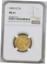 yɔi/iۏ؏tz AeB[NRC  1890 CC $5.00 Gold Liberty Head Half Eagle MS 61 [] #gof-wr-011004-5475