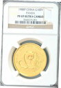 1988 P チャイナ ゴールド パンダ 1 オンス NGC PF691988 P China Gold Panda 1 oz NGC PF69