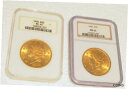 2 個セット MS62 $20.00 1900 年頃の米国金貨 NGC 認定SET OF 2 MS62 $20.00 CIRCA 1900 GOLD US CO...