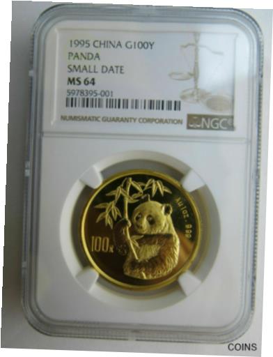 1995 1  㥤  ѥ NGC MS64 ⡼ ǥ 100 񥳥1995 1 oz China G...