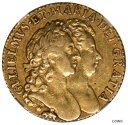 【極美品/品質保証書付】 アンティークコイン 金貨 Great Britain 1689 William & Mary Gold Guinea w/Elephant & Castle NGC EF Details [送料無料] #got-wr-011004-7119