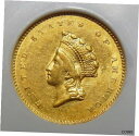 1855-O NGC AU58 TYPE-2 ゴールドダラー1855-O NGC AU58 TYPE-2 GOLD DOLLAR