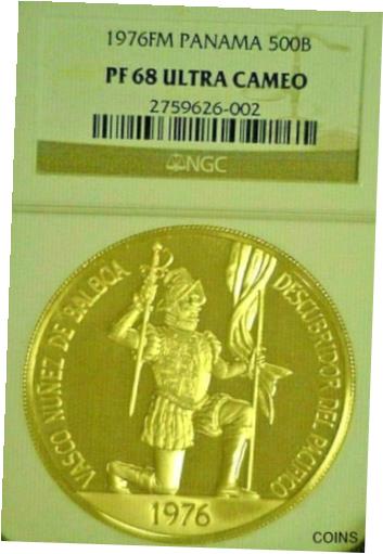 1976 ѥʥ  500 Хܥ NGC PR 68 DCAM (800)1976 PANAMA GOLD 500 BALBOA...