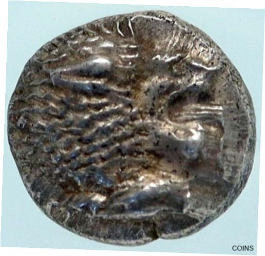  アンティークコイン コイン 金貨 銀貨  MILETOS in IONIA Authentic Ancient ARCHAIC Silver Greek Coin LION NGC MS i83831