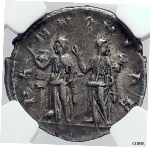 ڶ/ʼݾڽա ƥ    [̵] TRAJAN DECIUS Authentic Ancient Silver Roman 250AD Rome Coin PANNONIA NGC i81825