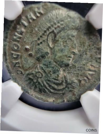 AD 337-361  BI Half-Centenionalis Constantius II NGC CH F 337-36...