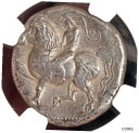 ケルト人、東ヨーロッパ (紀元前 300 〜 200 年) AR テトラドラクマ「リシマコスコップフ」。 NGC Ch VF!Celts, Eastern Eu...