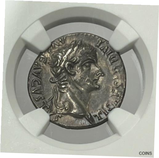 ڶ/ʼݾڽա ƥ  Tiberius AD 14-37 Silver Denarius NGC AU Tribute Penny of The Bible 12 Caesars [̵] #sot-wr-011040-1882