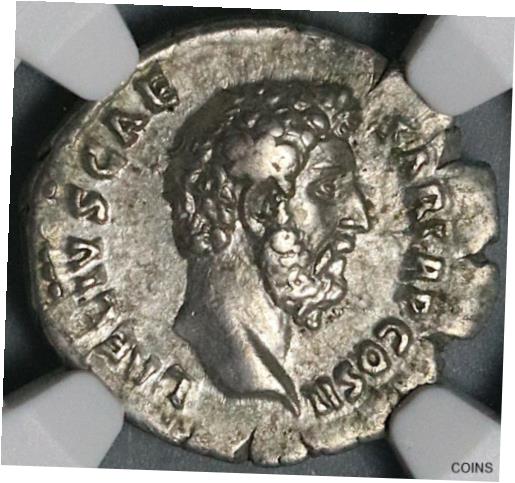 【極美品/品質保証書付】 アンティークコイン 硬貨 137 NGC XF Aelius Caesar Roman Empire Denarius Pietas Rare (21110201C) [送料無料] #oot-wr-011040-2099