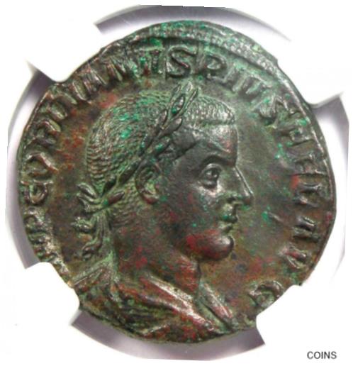  アンティークコイン コイン 金貨 銀貨  Roman Gordian III AE Sestertius Copper Coin 238-44 AD - Certified NGC Choice AU