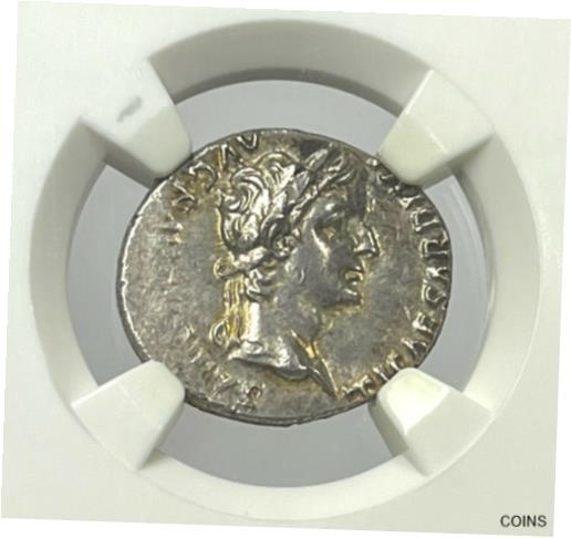 ڶ/ʼݾڽա ƥ  Tiberius AD 14-37 Silver Denarius NGC CHAU Tribute Penny of The Bible 12 Caesars [̵] #sot-wr-011040-2657