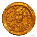  アンティークコイン コイン 金貨 銀貨  Eastern Roman Empire, Leo I, Gold Solidus, NGC CH XF, AD 457-474