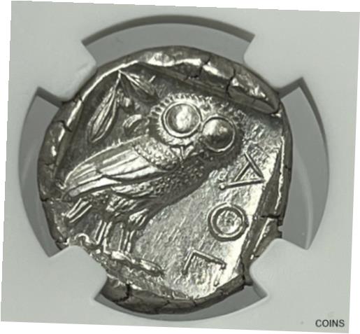  アンティークコイン 銀貨 Attica Athens Owl 440-404 BC Silver Tetradrachm NGC MS Boldly Struck Glowing Owl  #sot-wr-011040-3848