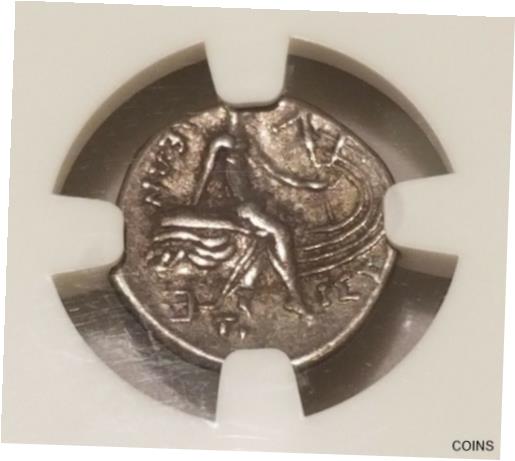  アンティークコイン コイン 金貨 銀貨  Histea Euboea Tetrobol Nymph NGC VF Ancient Silver Coin