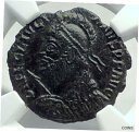 ジュリアン II 背教者 361AD 本物の本物の古代ローマのコイン WREATH i79646JULIAN II Apostate 361AD Authentic Genuine Ancient Roman Coin WREATH i79646