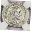 AD 235-238 ローマ帝国 AR デナリウス マクシミヌス I NGC Ch XF b-11235-238 AD Roman Empire AR Denarius Maximinus I NGC Ch XF b-11