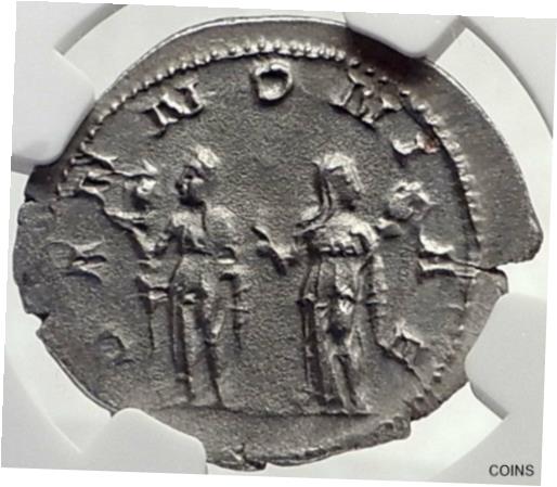 ڶ/ʼݾڽա ƥ    [̵] TRAJAN DECIUS Authentic Ancient Silver Roman 250AD Rome Coin PANNONIA NGC i70156