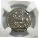 【極美品/品質保証書付】 アンティークコイン コイン 金貨 銀貨 [送料無料] She-Wolf Twins Constantine NGC XF Roman Empire Nummus Remus Romulus Epfig Hoard