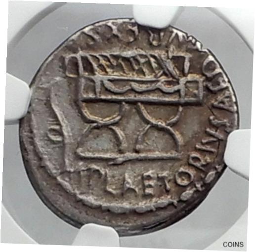 yɔi/iۏ؏tz AeB[NRC RC   [] Roman Republic 67BC Cybele Curule Chair Ancient Silver Coin of Rome NGC i59933