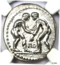 yɔi/iۏ؏tz AeB[NRC RC   [] Pamphylia Aspendus AR Stater Wrestlers Silver Coin 325-250 BC - NGC Choice VF